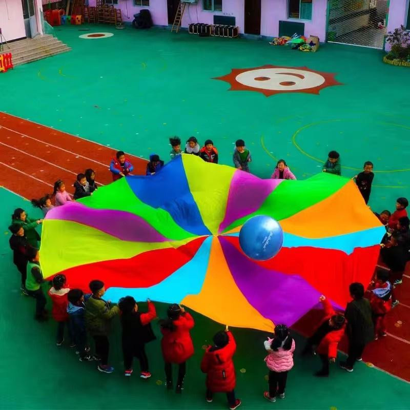 Yiran bag Regenbogen Schirm Fallschirm Spielzeug ab 3 Jahren - Bild 2