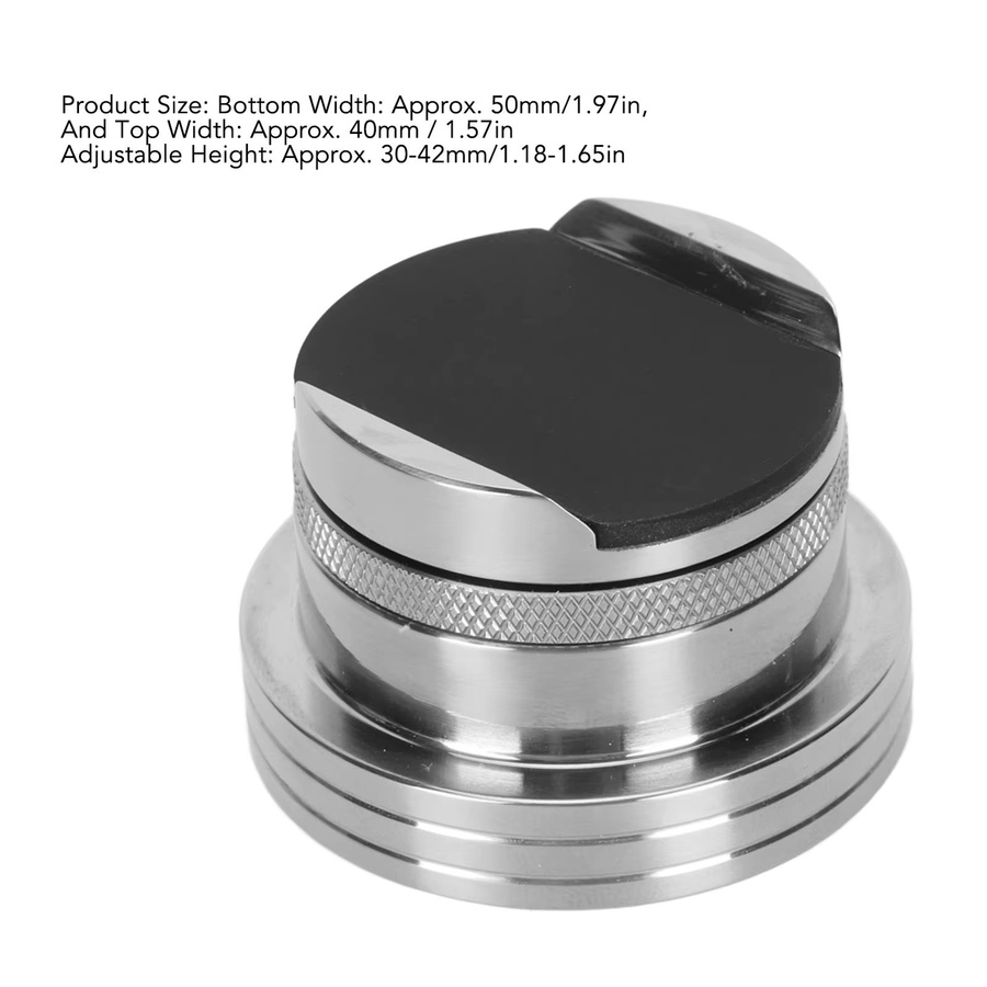 Qiilu Stromkabel-Stabilisator in Silber, höhenverstellbarer HiFi-Kabelständer mit Vibrationsdämpfung für Verstärker, 30–42 mm - Bild 3