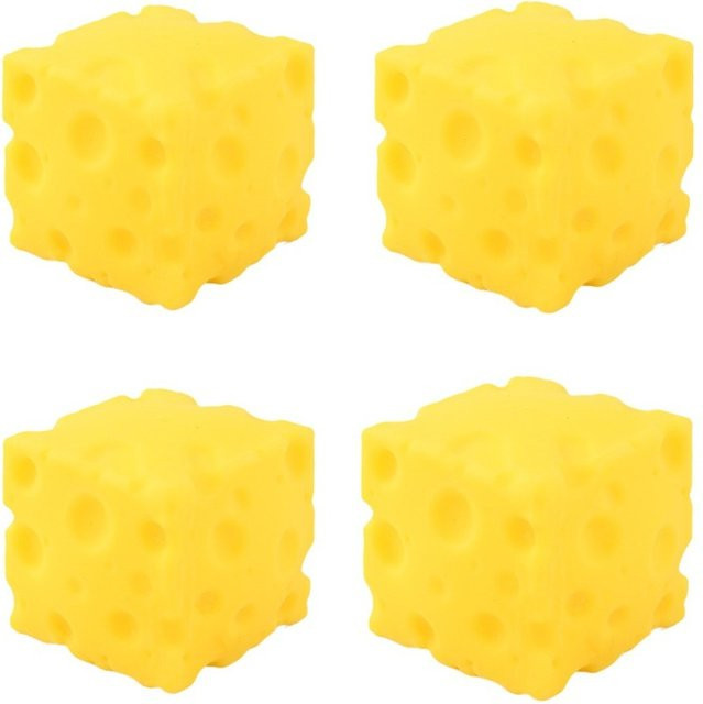 Hot Toys Käse-Squishy-Spielzeug, Stressabbau-Quetschball, gelb - Bild 1