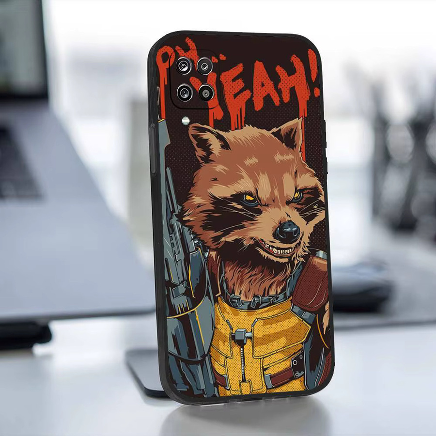 R-Rocket R-Raccoon Soft Cover Handyhülle für Samsung Galaxy S21 S22 S23 S24 S25 S26 Ultra FE Plus 5G A52S in Multicolour - Bild 4