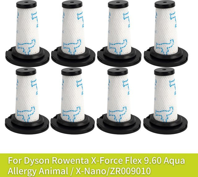 Wiederverwendbarer HEPA-Vorfilter für Rowenta X-Force Flex 9.60 Aqua Allergy Animal und X-Nano, weiß, Kunststoff, passend für ZR009010 - Bild 1