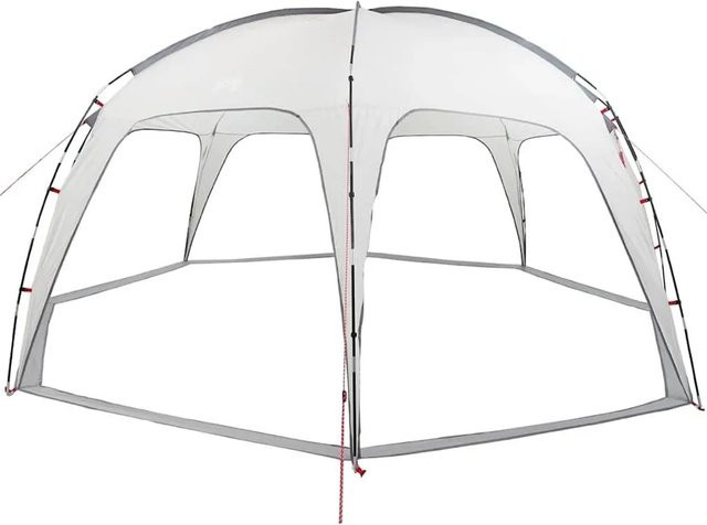 vidaXL Partyzelt Grau Wasserdicht aus Polyester und Fiberglas mit Kuppelform - Bild 1