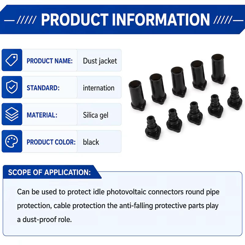 XIONGISOLAR Solar-PV-Stecker-Staubschutzkappen aus Kunststoff in Schwarz für Stecker-Kit-Kabel Smart Cover - Bild 2