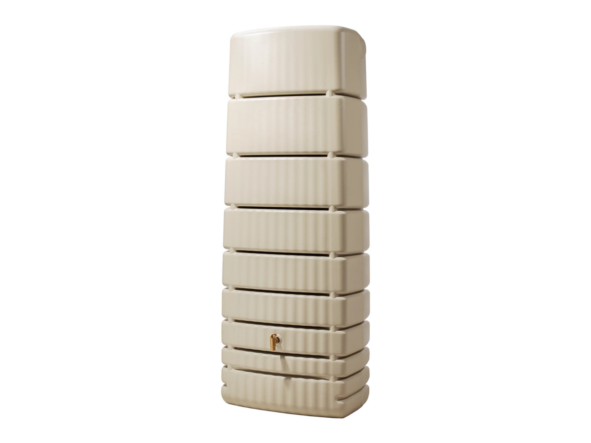 4rain Slim Wandtank aus Kunststoff in Sandbeige mit 650 l Fassungsvermögen - Bild 2