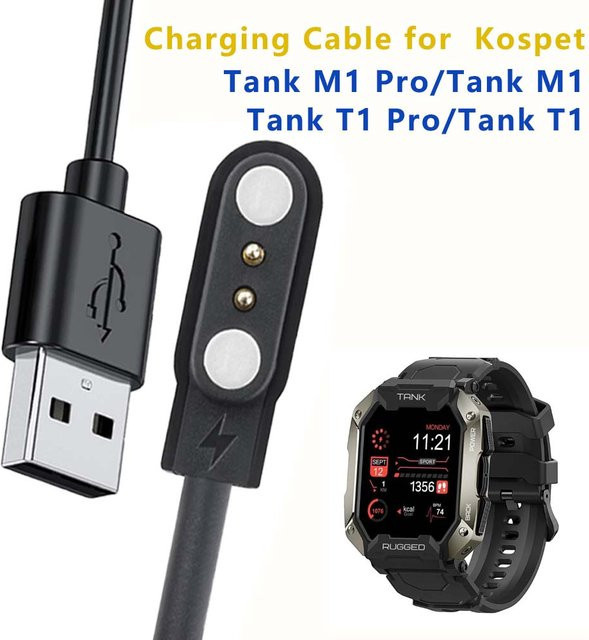 Magnetisches USB-Ladekabel für KOSPET Tank M1, Tank M1 Pro, Tank T1, Magic 3 und Magic 4 in Schwarz - Bild 1