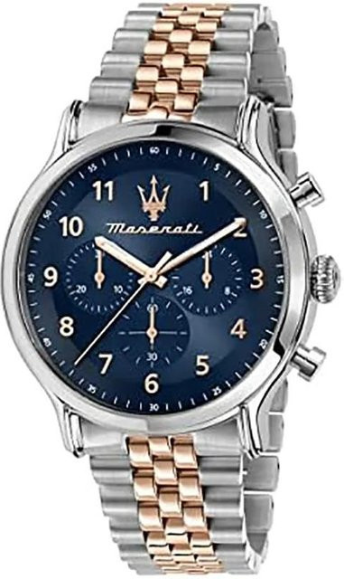 Maserati Chronograph, Quarz, Blau, Zweifarbig Rosé, Herren - Bild 1