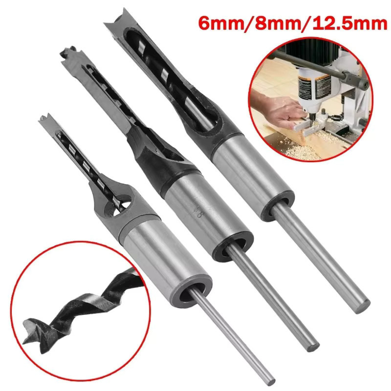 LYHLYA HSS Schneckenbohrer Set aus Stahl in Silber, Durchmesser: 6 mm, 8 mm und 12,5 mm - Bild 3