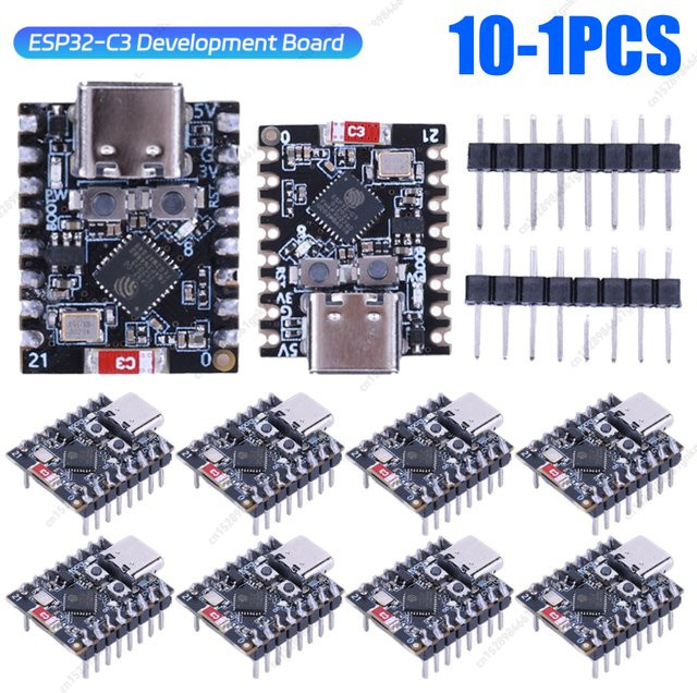 APWIKOGER ESP32-C3 Super Mini Entwicklungsboard mit WiFi und Bluetooth in Schwarz - Bild 1