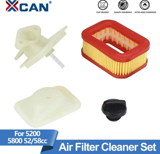 XCAN Kettensägen-Papierluftfilter-Set für 5200 5800 52/58CC Elektrowerkzeuge und Reinigungswerkzeuge - Bild 1