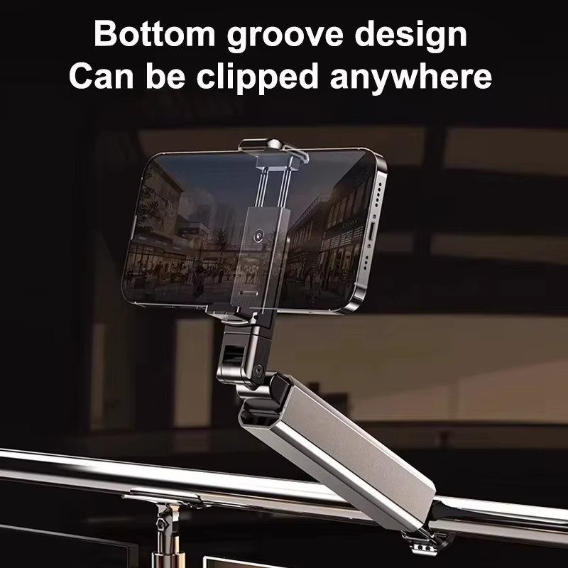 Bolomboy Universal Handy Halterung mit 360 Grad Drehung und verstellbarem Clip in Grau für Bett und Schreibtisch - Bild 2