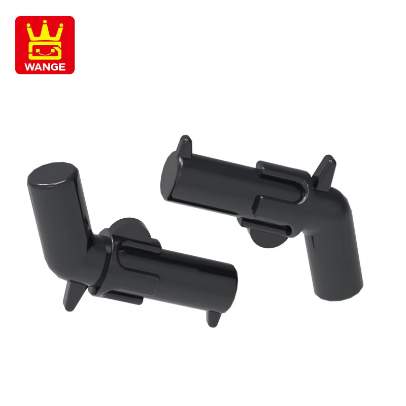 Wange 30132 Baustein-Set Revolver Waffe in Schwarz, 714 Stück Zubehör für DIY Kinderspielzeug aus Kunststoff - Bild 2
