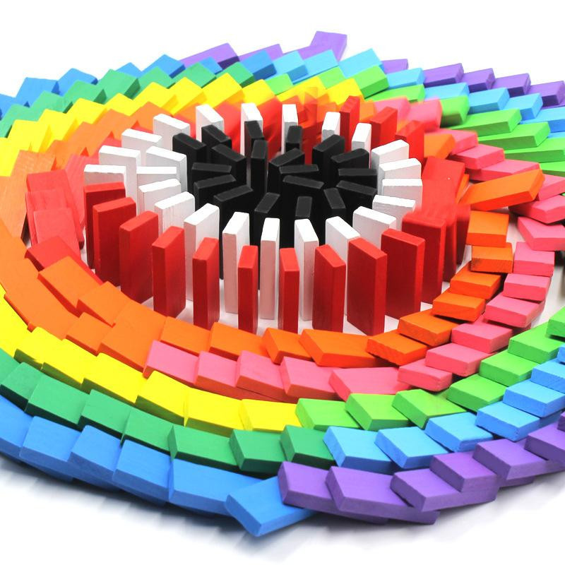Holz-Domino Farb-Sortierer Regenbogen, Puzzlespiele, ab 4 Jahren - Bild 2