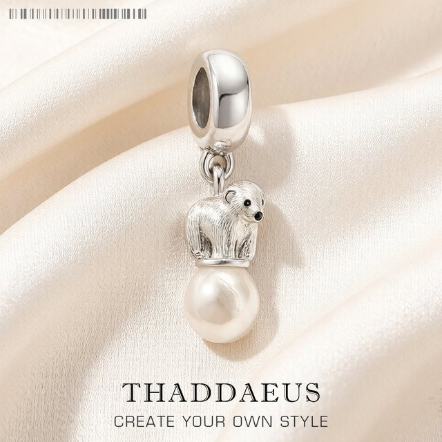 Thaddaeus Eis-Eisbär-Anhänger, 925 Silber, Damen - Bild 1