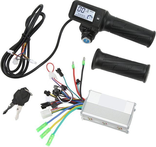 Shoemst Elektrofahrzeug Controller Kit mit 350W bürstenlosem Motor und 805 LCD Display in Schwarz - Bild 1