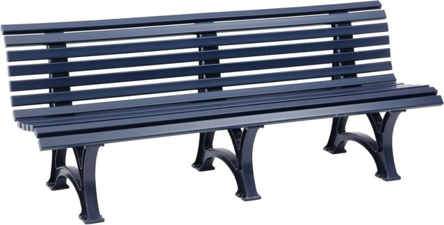 PROREGAL Gartenbank Jamaika 4 Sitzer in Blau aus UV-beständigem Witterungskunststoff, H x B x T: 80 x 200 x 64 cm - Bild 1