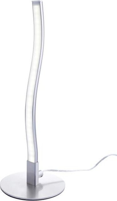 Reality Tischleuchte Snake LED in Nickel matt aus Metall und Kunststoff, Höhe: 31 cm, Durchmesser: 12 cm - Bild 1