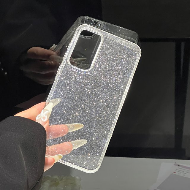 Transparente Glitzer-Schutzhülle für Samsung Galaxy A36 A56 A55 A37 A54 A57 A35 A25 A05 A17 A05s stoßfest und transparent - Bild 1