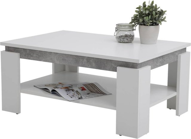 Couchtisch Hela TIM II in Weiß B/H/T: 90 x 41 x 60 cm - Bild 1