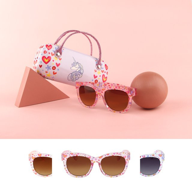 Kenbo Kinder Sonnenbrille, Vollrand, Pink, Kunststoff - Bild 1