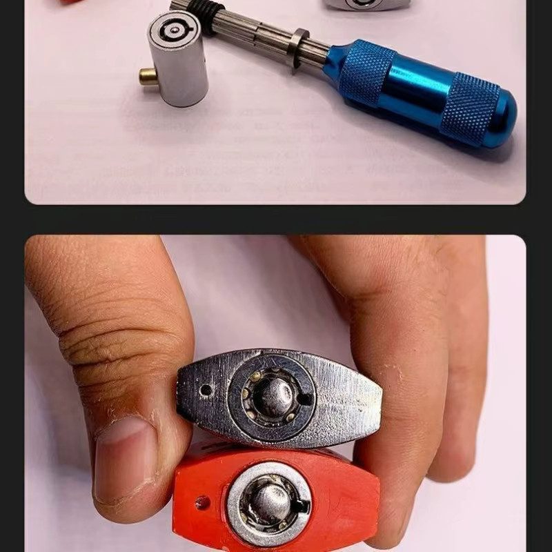OLOEY Rohrförmiges Lockpick-Set mit 3 Stück für Fortgeschrittene, Blau, Durchmesser: 7,0 mm, 7,5 mm und 7,8 mm - Bild 3
