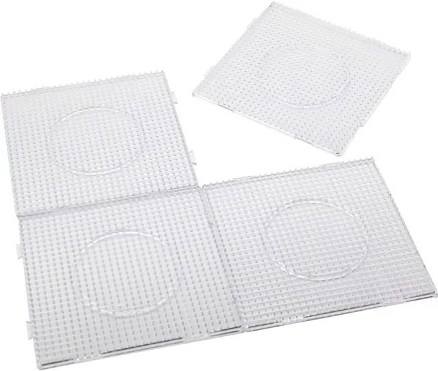 Hama Perler Hama Perlen Vorlage Werkzeug, 4-teiliges Set, Bunt / Mehrfarbig, Weiß, Kunststoff - Bild 1
