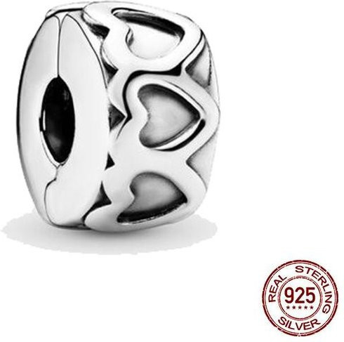 Lily there Clip Charm, 925 Silber, Zirkonia, Perle, Damen - Bild 1