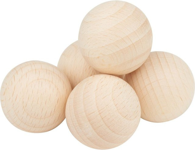 VBS Holzkugeln aus Buchenholz in Beige, Durchmesser: 3 cm, 5 Stück - Bild 1