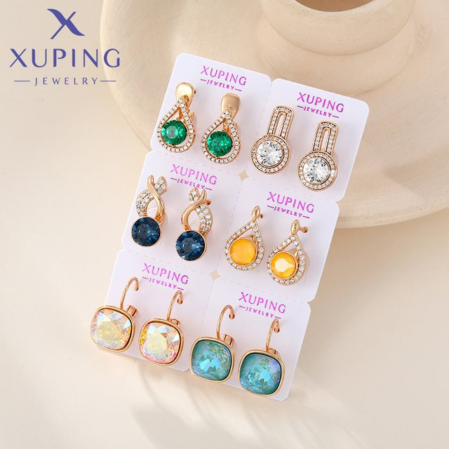 Xuping Charm-Ohrringe, Goldfarben, Damen - Bild 1