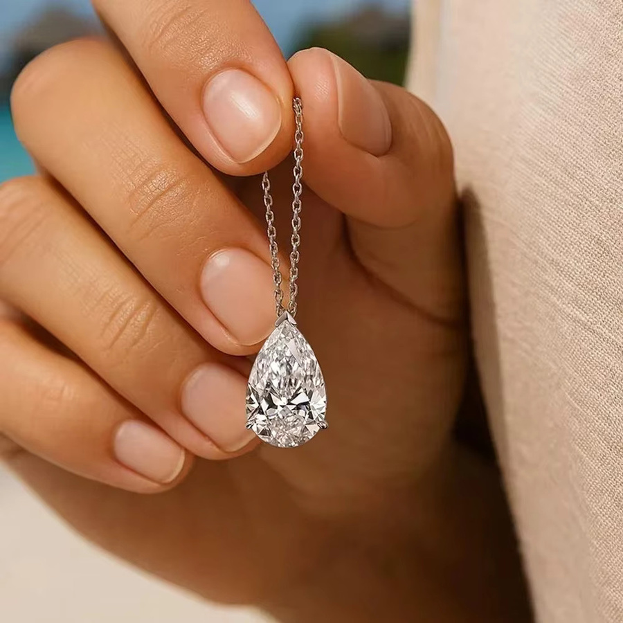 KUTPF Halskette, Moissanit, Diamant, 925 Silber, Damen - Bild 1