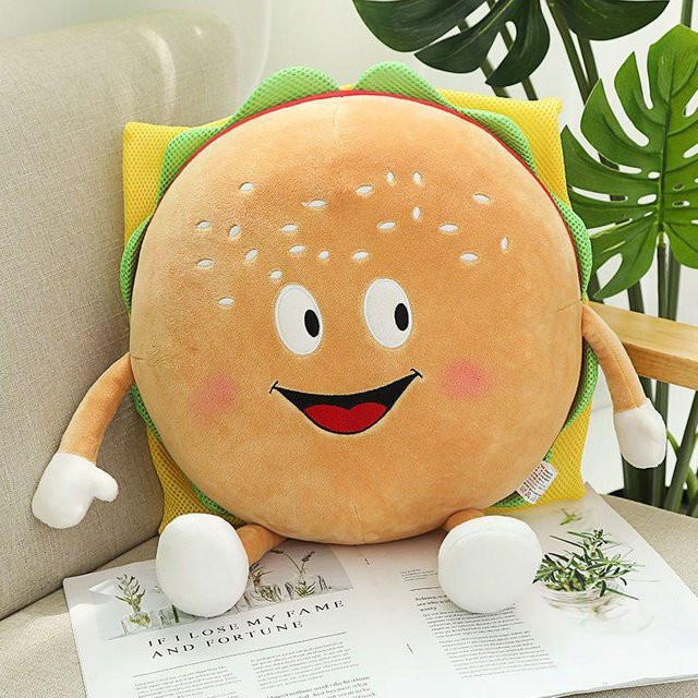 Yiran toy Foodie Plüschtier Hamburger Pommes Toast Popcorn Pizza, Plüsch / Textil - Bild 1