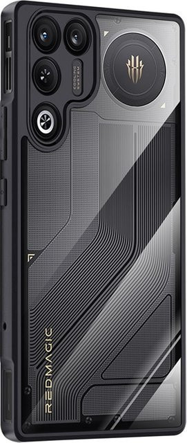 Stoßfeste Acryl Handyhülle für ZTE Nubia Red Magic 11 Air 5G in Transparent und Schwarz - Bild 1