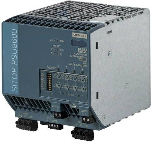 Siemens Hutschienen-Netzteil 6EP33368MB002CY0 in Grau mit Ethernet/LAN - Bild 1