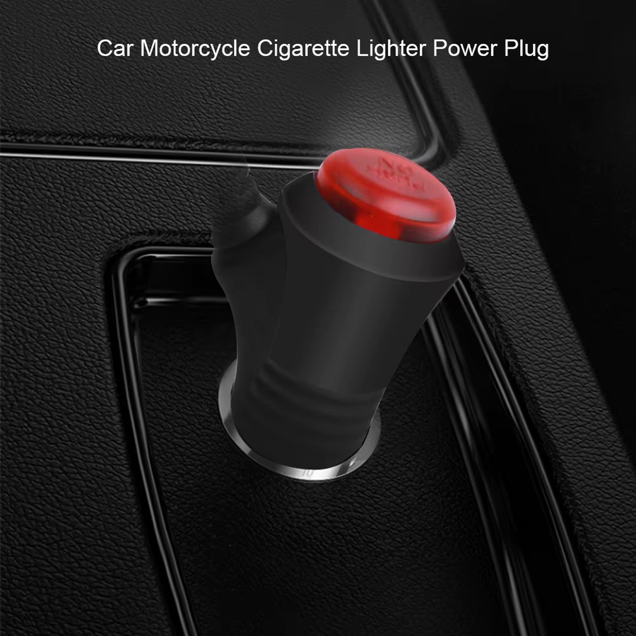 KEBETEME Auto Ladegerät mit Ein-Aus-Schalter und 1,5 Meter Kabel für 12V 24V Zigarettenanzüger Buchse in Schwarz - Bild 3