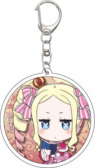 CHIC STUDIO Schlüsselanhänger Anime Re:ZERO, Acryl, 55mm, beige, Unisex - Bild 1