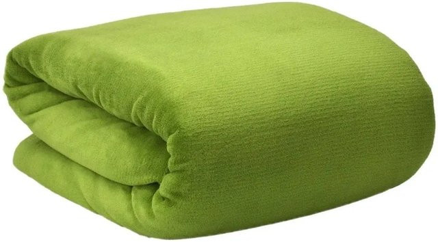 Beautissu Aurelia Decke aus Coral Fleece in Grün, B/B: 220 x 240 cm - Bild 1