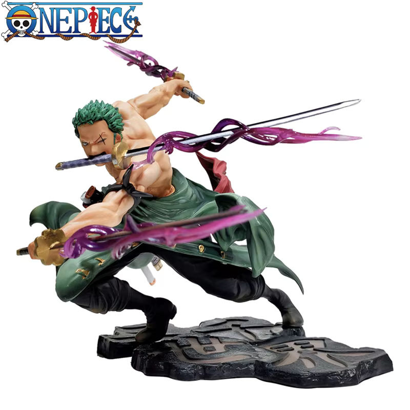 Bandai Roronoa Zoro Anime Actionfigur Drei-Klingen Sa-Maximum aus PVC, mehrfarbig, Höhe: 10 cm - Bild 4
