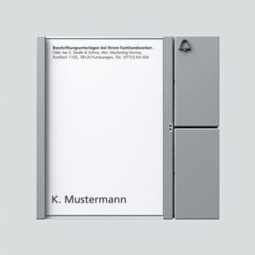 Siedle&Söhne Tasten-Modul si/met TM 612-1 SM in Grau - Bild 1