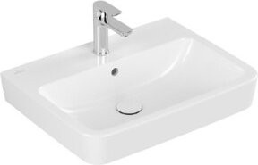 Villeroy & Boch Einbauwaschtisch und Aufsatzwaschtisch O.NOVO in Weiß mit Überlauf, B/T: 60 x 46 cm - Bild 1