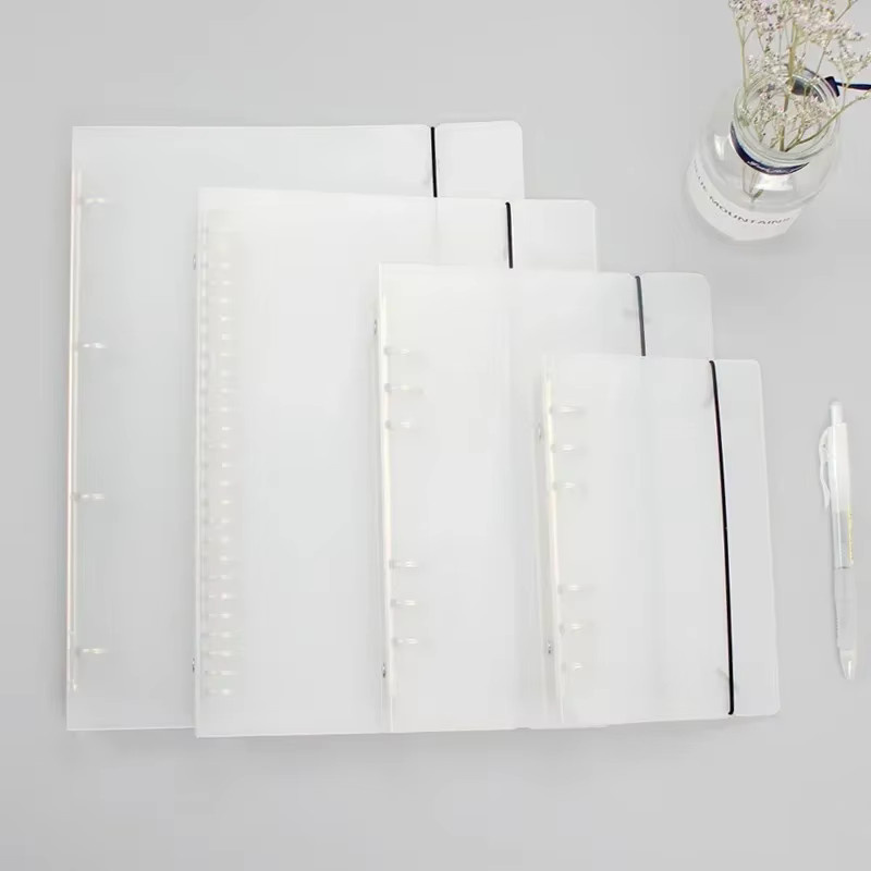 Transparente Zipper Tasche aus Kunststoff als Zubehör für A5 Loseblatt Binder Notebooks und Planer - Bild 2