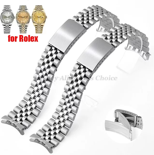 langley Uhrenarmband Edelstahl, Silber, Unisex, 18/19/20/21 mm - Bild 1