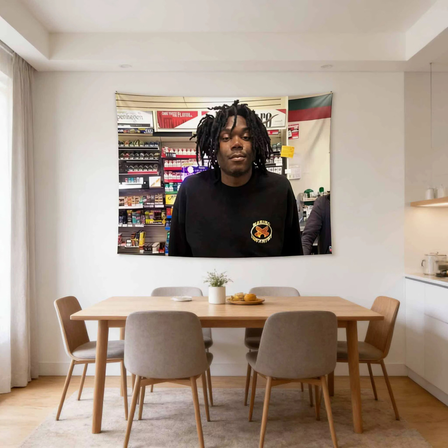 LUCKI Rapper Wandteppich im amerikanischen Stil, ästhetische Wanddekoration in Multicolour, Breite: 60 cm, Höhe: 40 cm - Bild 5
