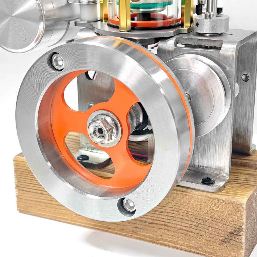 Goni Vertikales Motormodell, Transparenter Zylinder, Metall, Einzylinder Viertakt Wassergekühlter Wärmeableitungsmotor, Modellspielzeug - Bild 3