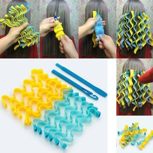 12er Set Lockenwickler, weiche Rollen für Locken - Bild 1