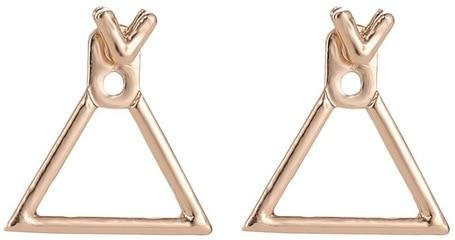 Ohrstecker Metall, Roségold, Damen, Quadratisch - Bild 1