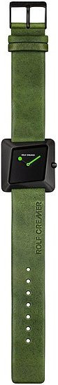 Rolf Cremer Damenuhr, Quarz, Edelstahl, Leder, Schwarz, 32 mm - Bild 1