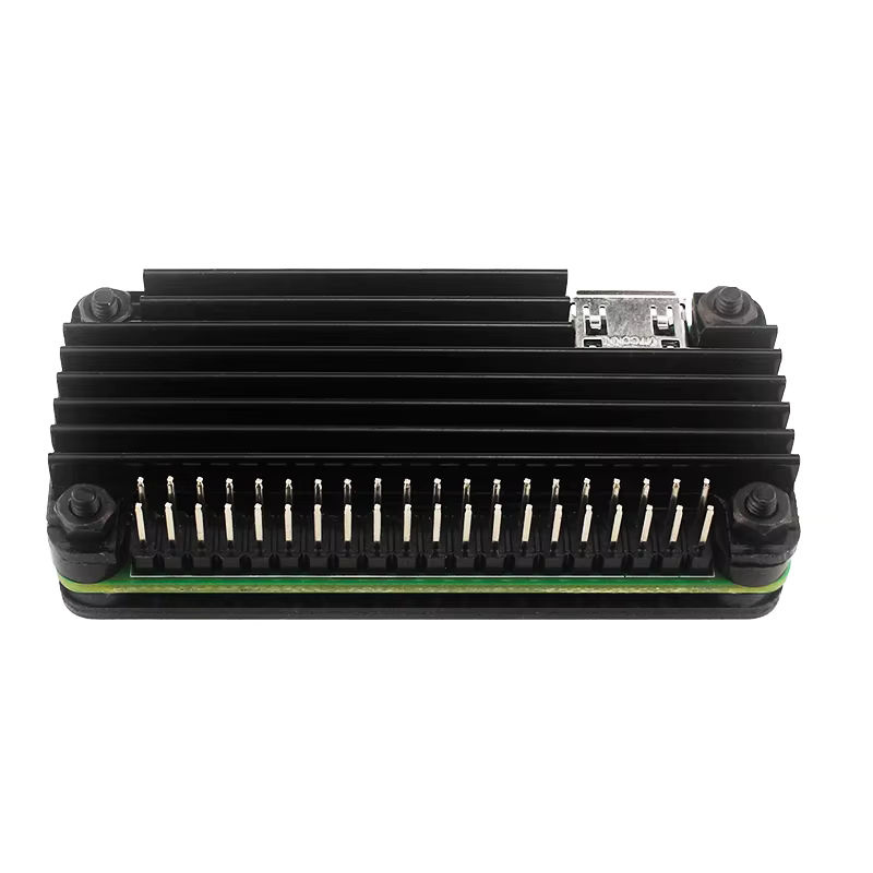 Aluminium-Kühlgehäuse für Raspberry Pi Zero 2 W in Schwarz mit Silikon-Pad und passiver Kühlung - Bild 4