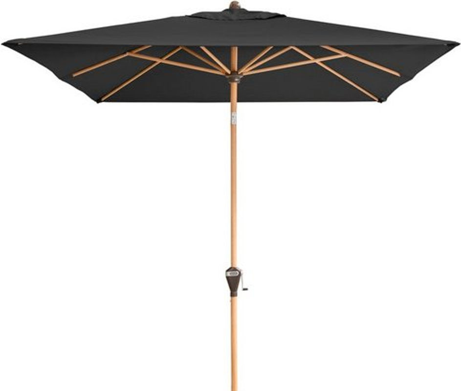 Doppler Sonnenschirm Alu Wood Ultra mit Auto Tilt in Anthrazit und Grau, B/T/H: 196 x 258 x 298 cm - Bild 4