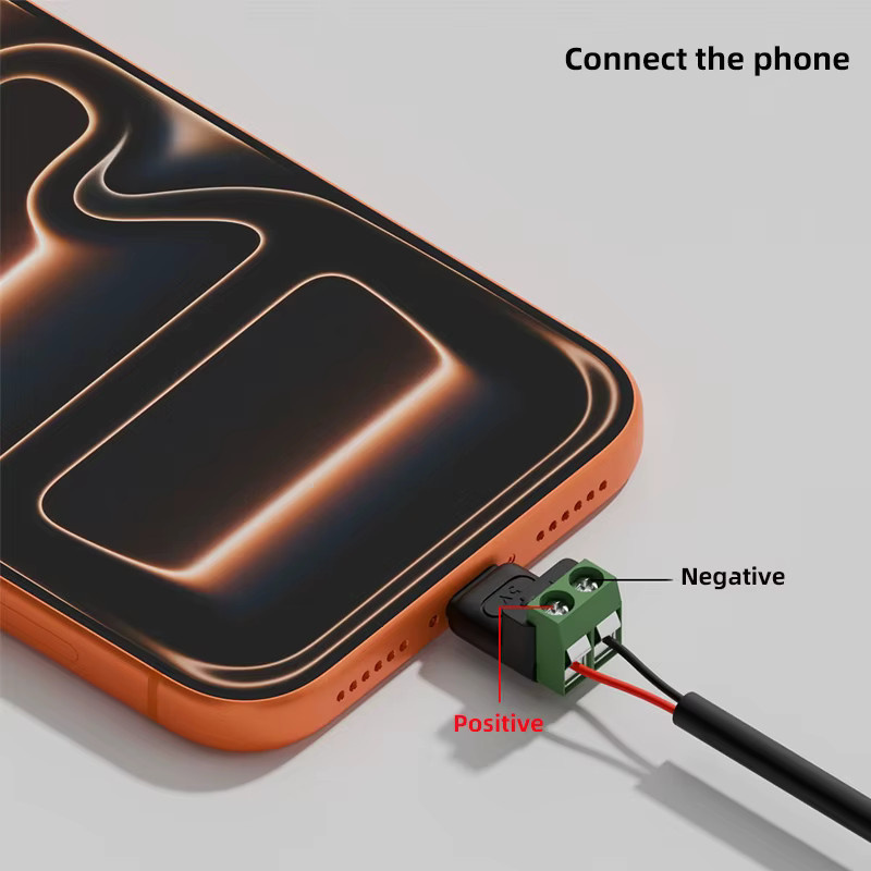 Geris Power USB-C auf 2 Pin Netzstecker Adapter DC 5V OTG Konverter für Telefon, Laptop und Computer - Bild 3