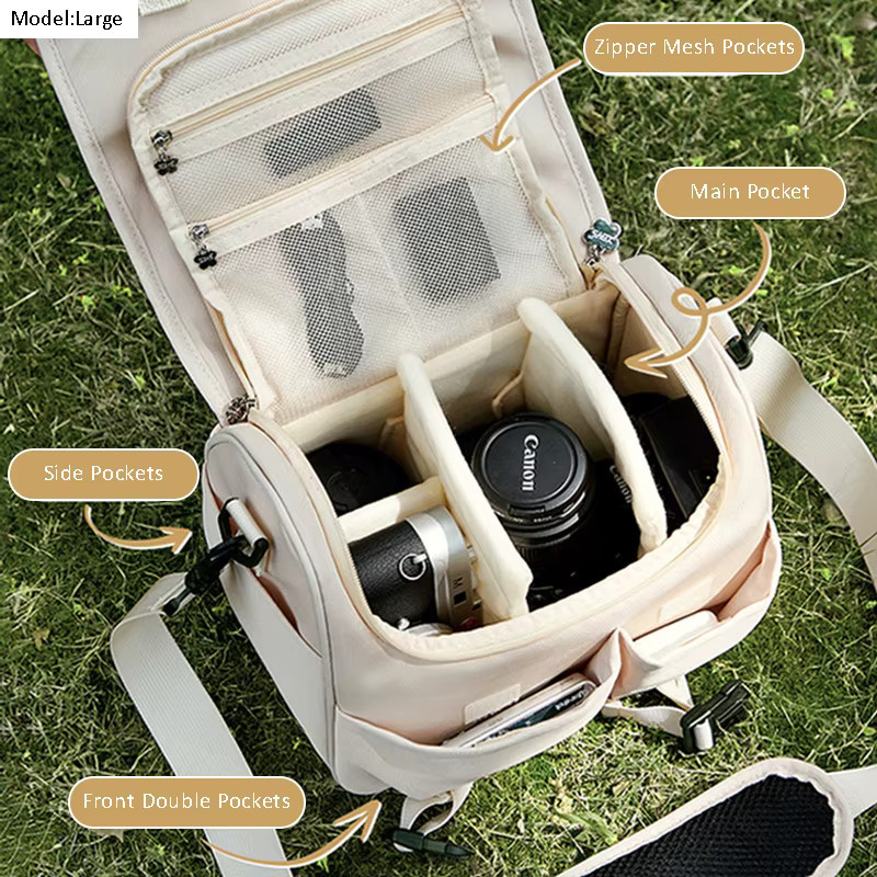 Boona DSLR Kameratasche für Frauen in Grün, Schultertasche für Fotografie, passend für Fujifilm XS10, XT100 und Sony - Bild 3