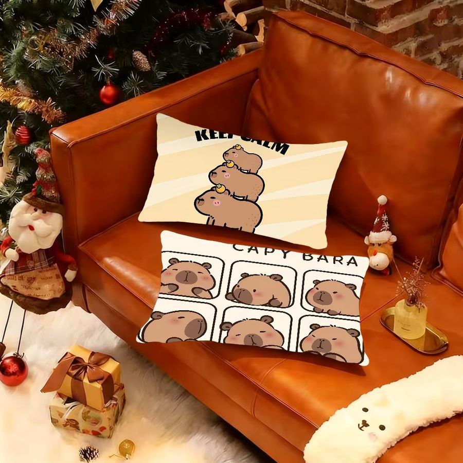 Potdemiel Kissenbezug mit Kapibara-Print für Sofa und Dekoration - Bild 2
